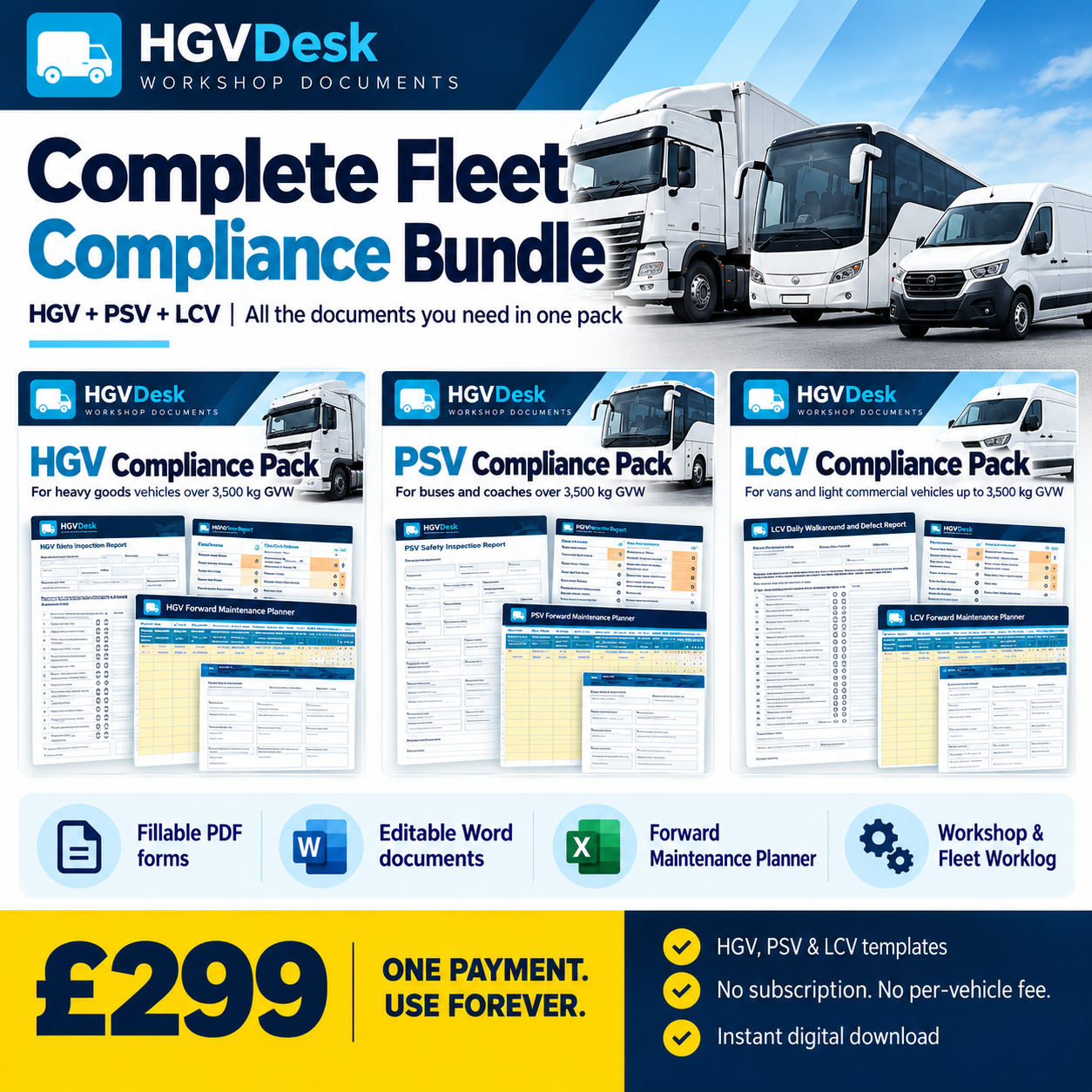 HGVDesk Complete Fleet Compliance Bundle